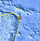 Small map showing earthquake